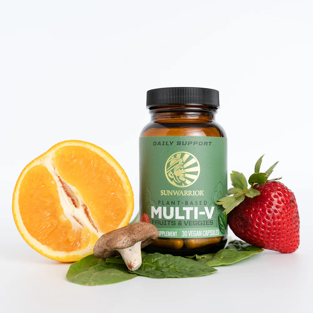 Sunwarrior Rastlinski Multivitamini, 30 kapsul