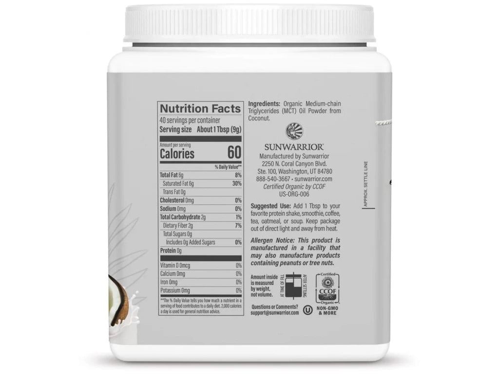 Sunwarrior Active Ekološko MCT Olje, 360g