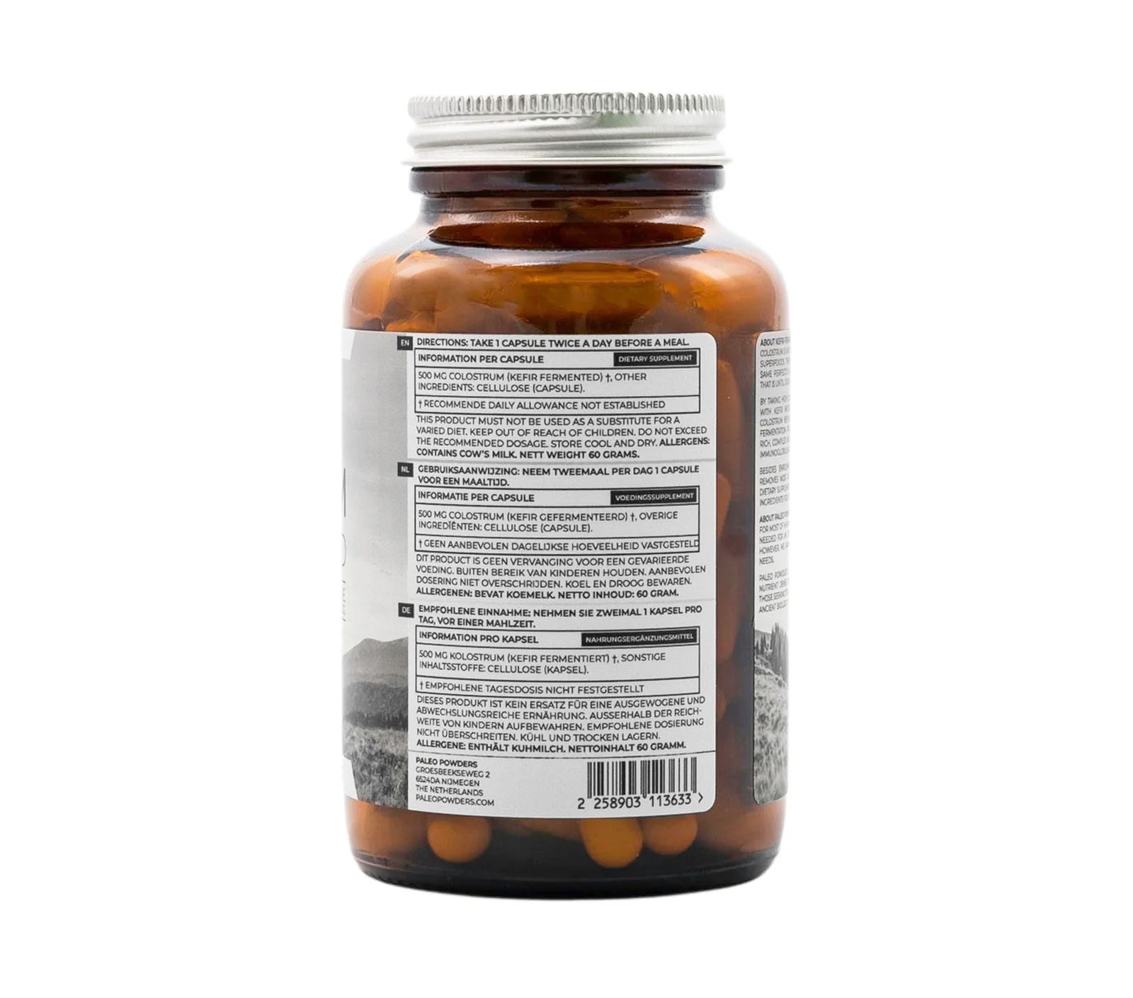 PALEO POWDERS - Kolostrum (Kefir Fermented), 120 Kapsul