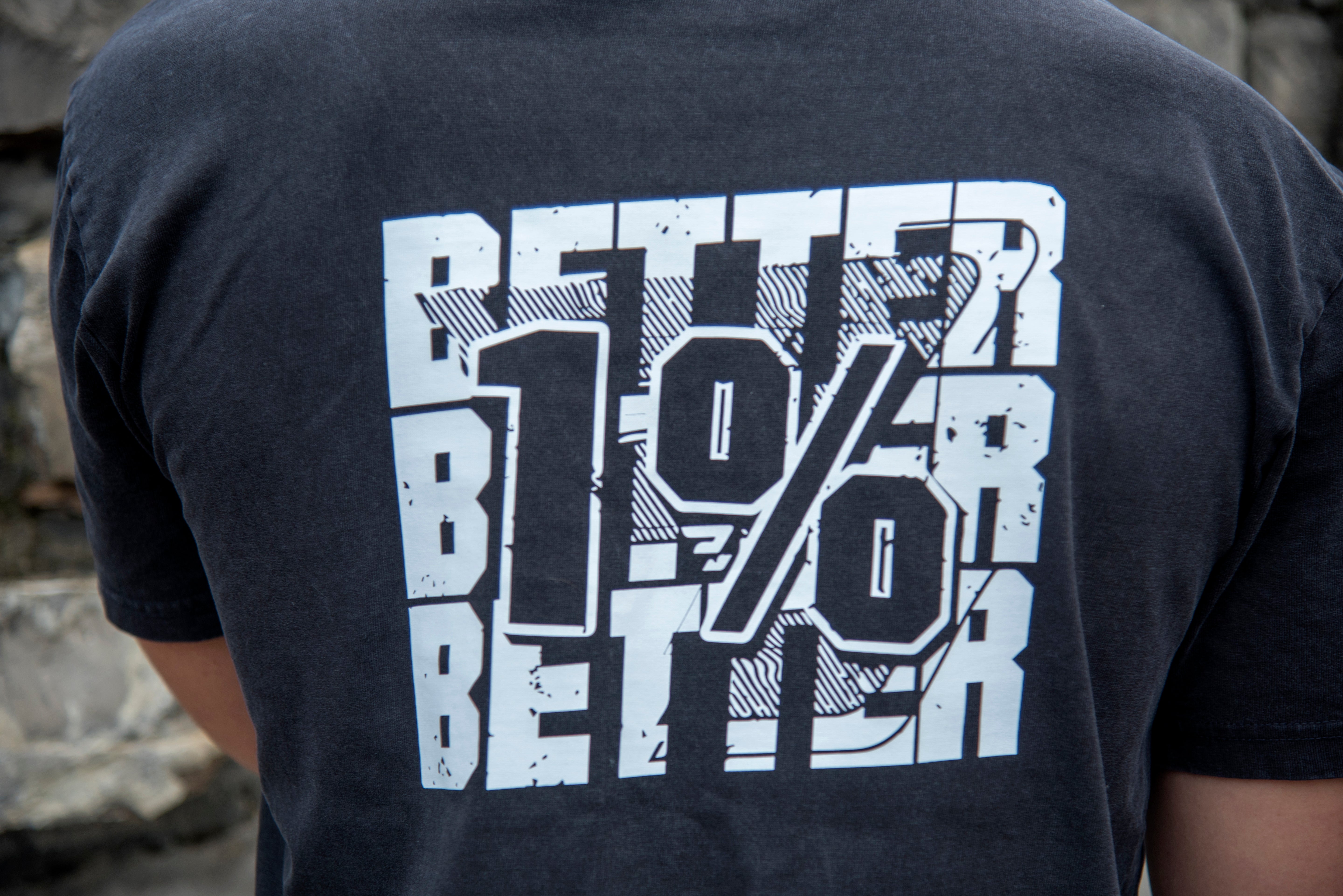 Oversized Majica 1%BETTER - Črna