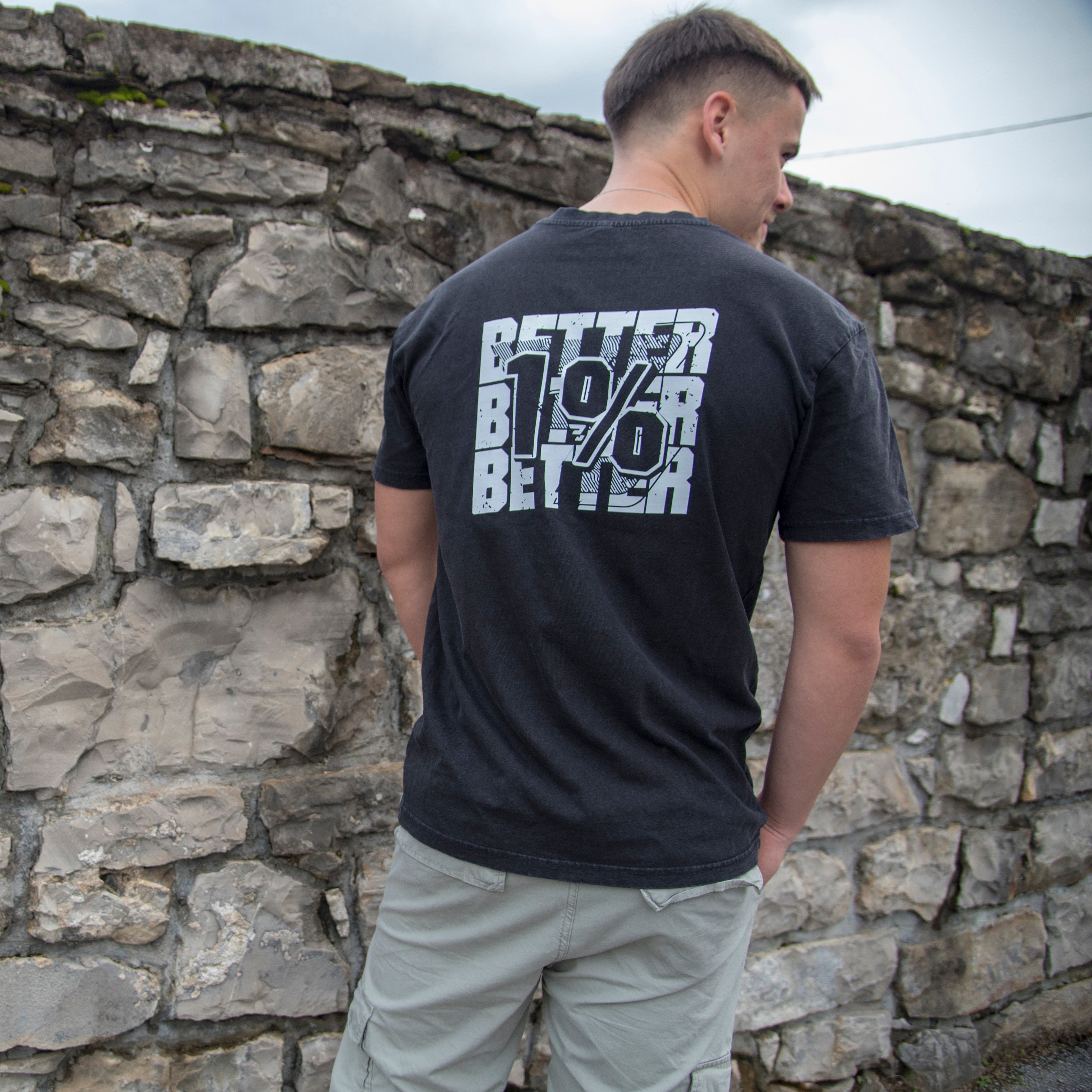 Oversized Majica 1%BETTER - Črna