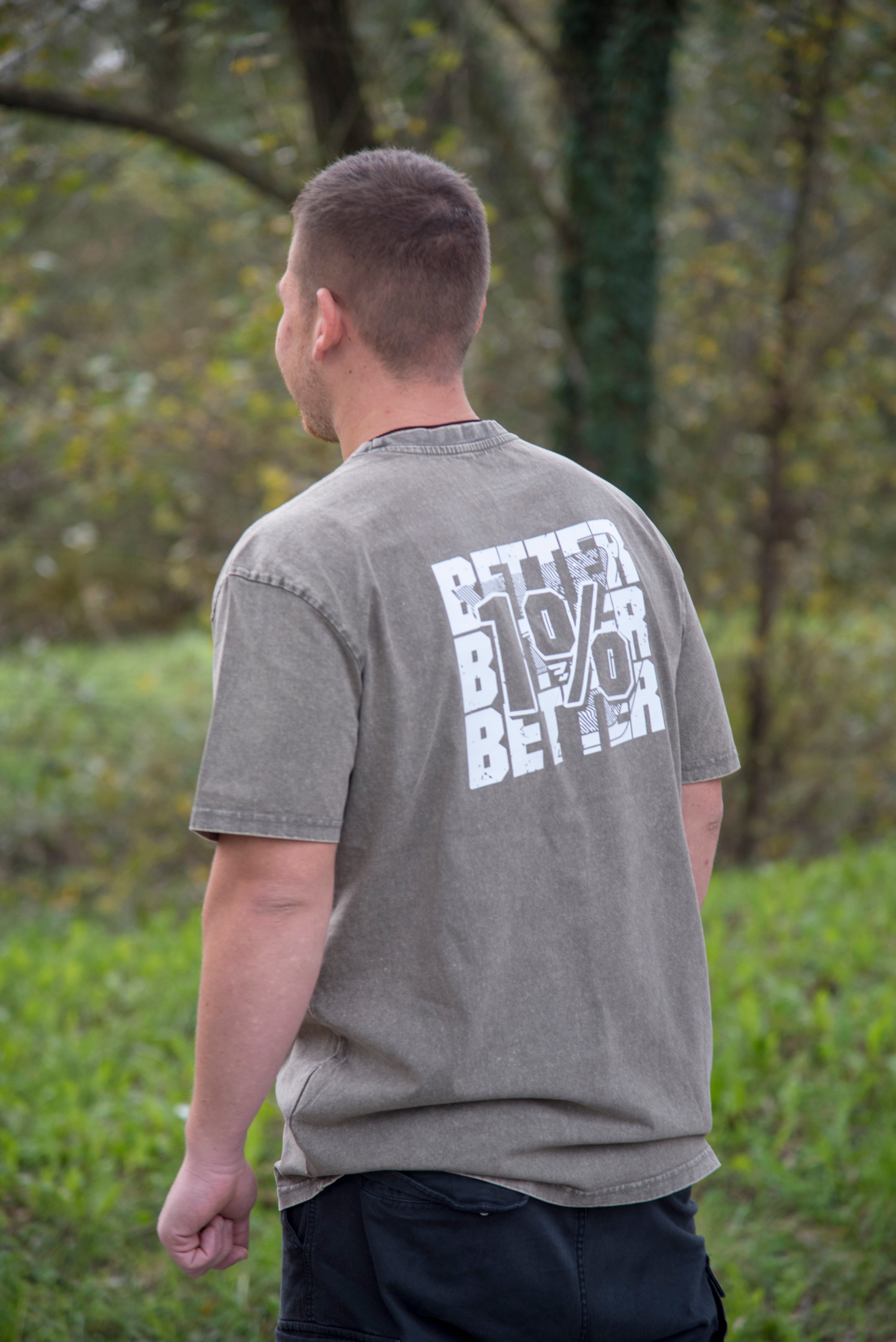 Oversized Majica 1%BETTER - Asphalt