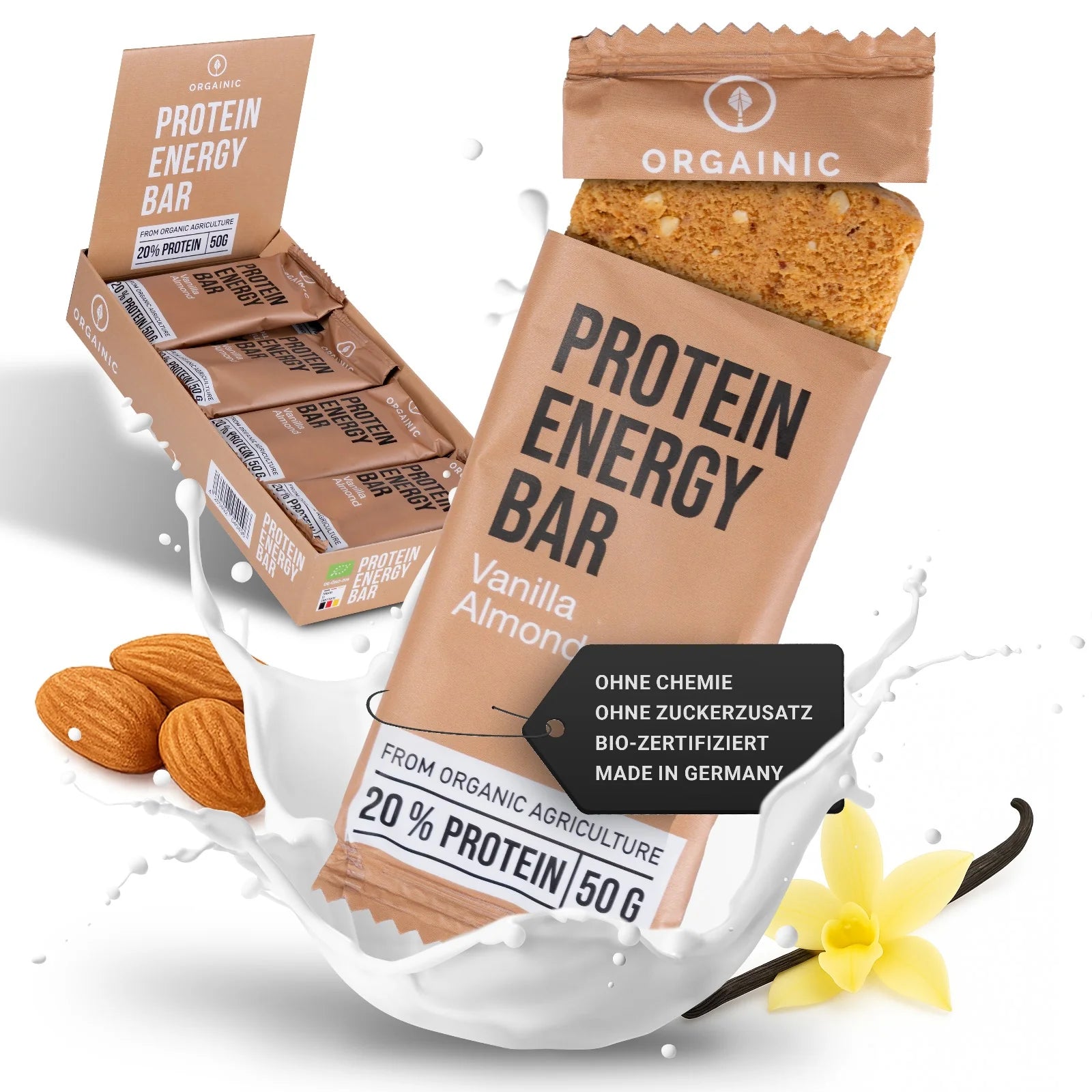 ORGAINIC Protein Energy Bar, 12x50g