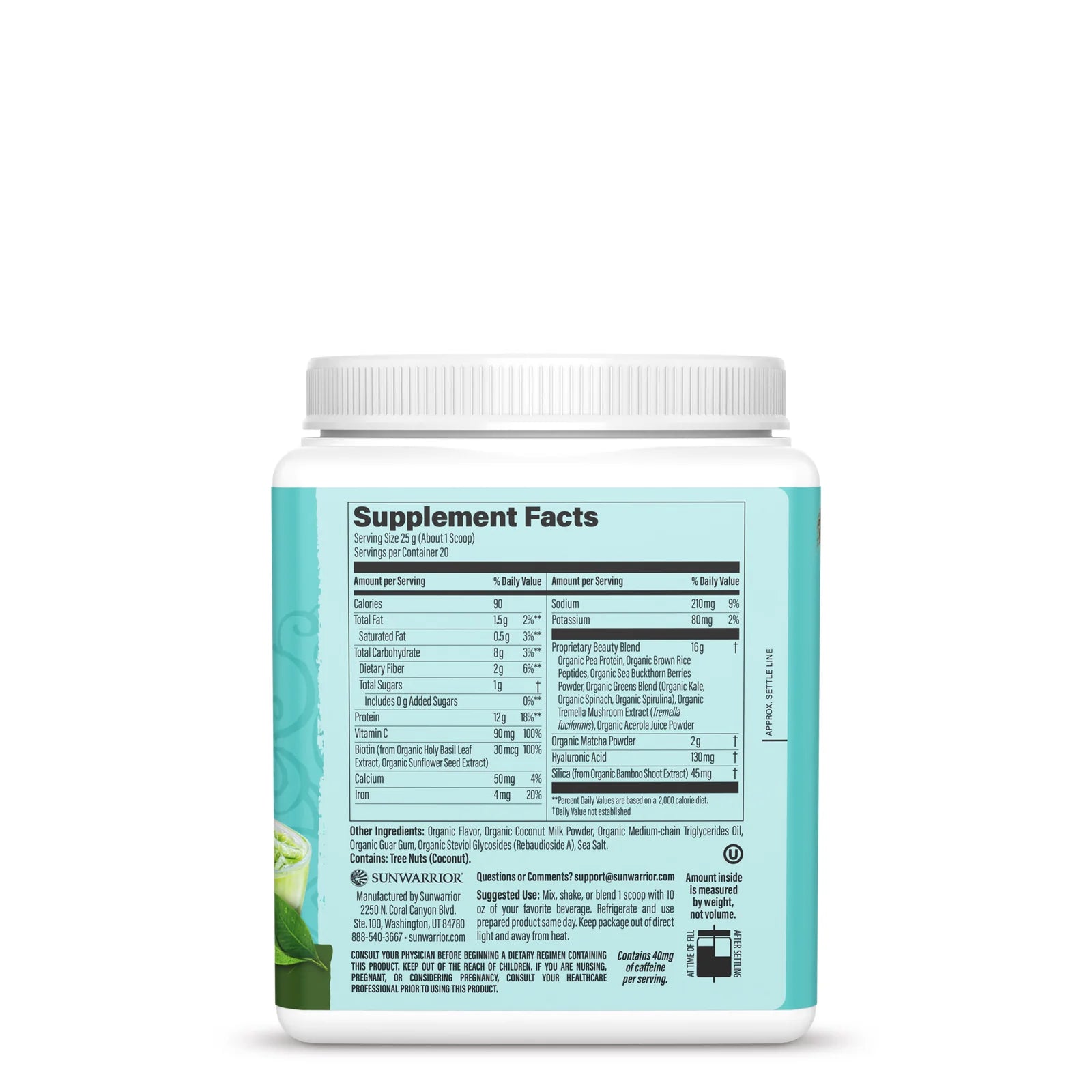 Sunwarrior Rastlinski Kolagen Gradniki, 500g