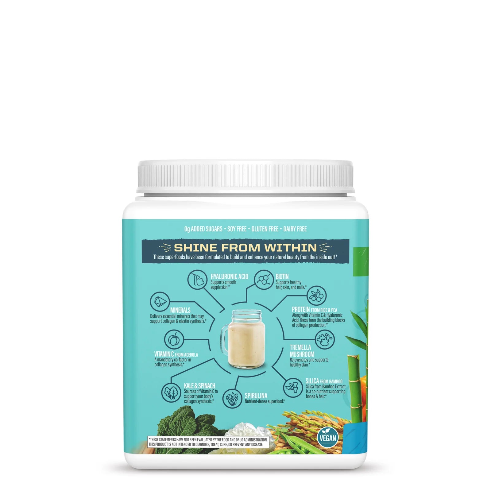 Sunwarrior Rastlinski Kolagen Gradniki, 500g