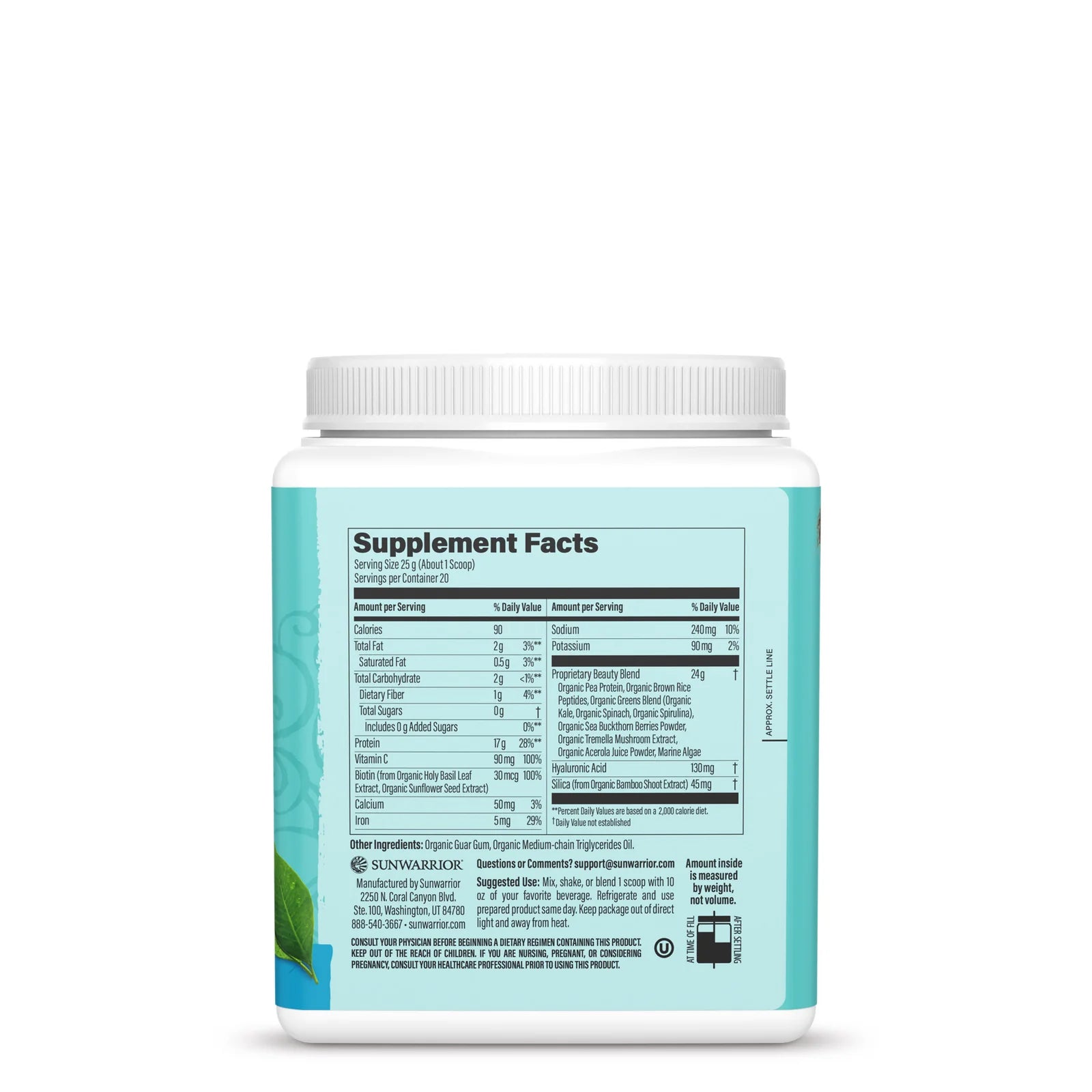 Sunwarrior Rastlinski Kolagen Gradniki, 500g