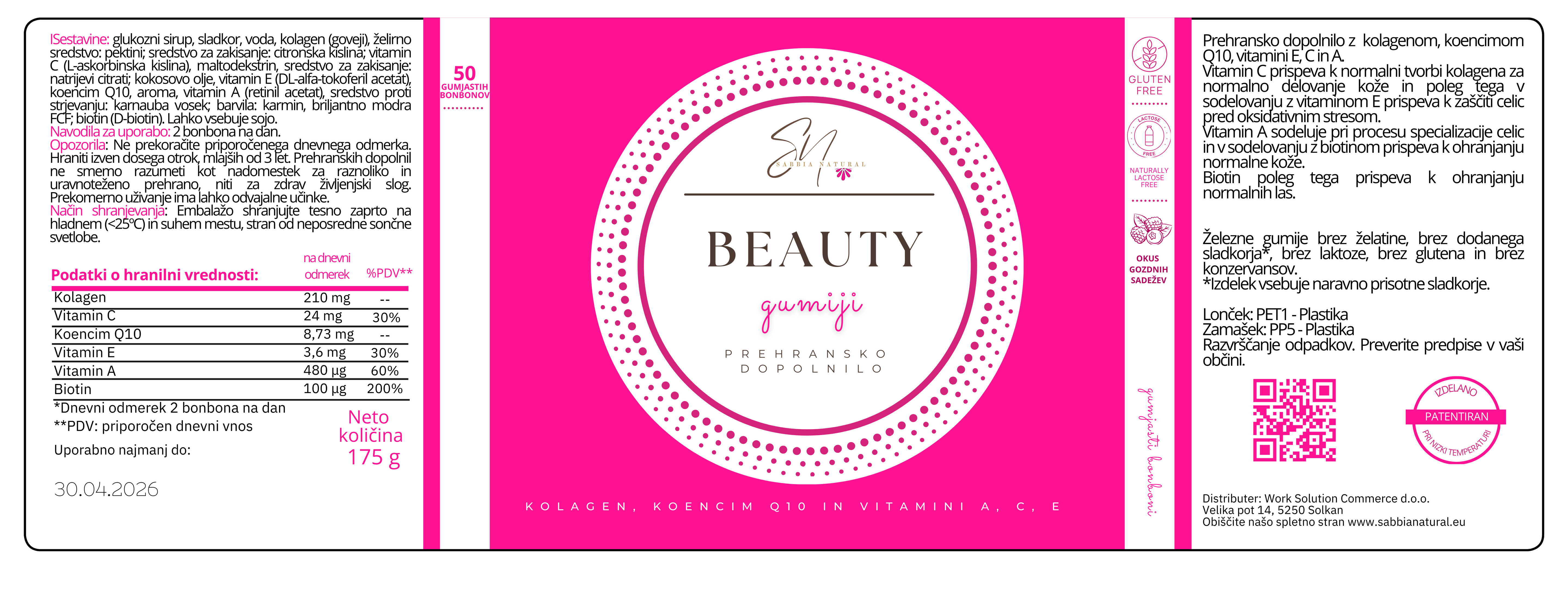 Sabbia Natural - Beauty, 175g