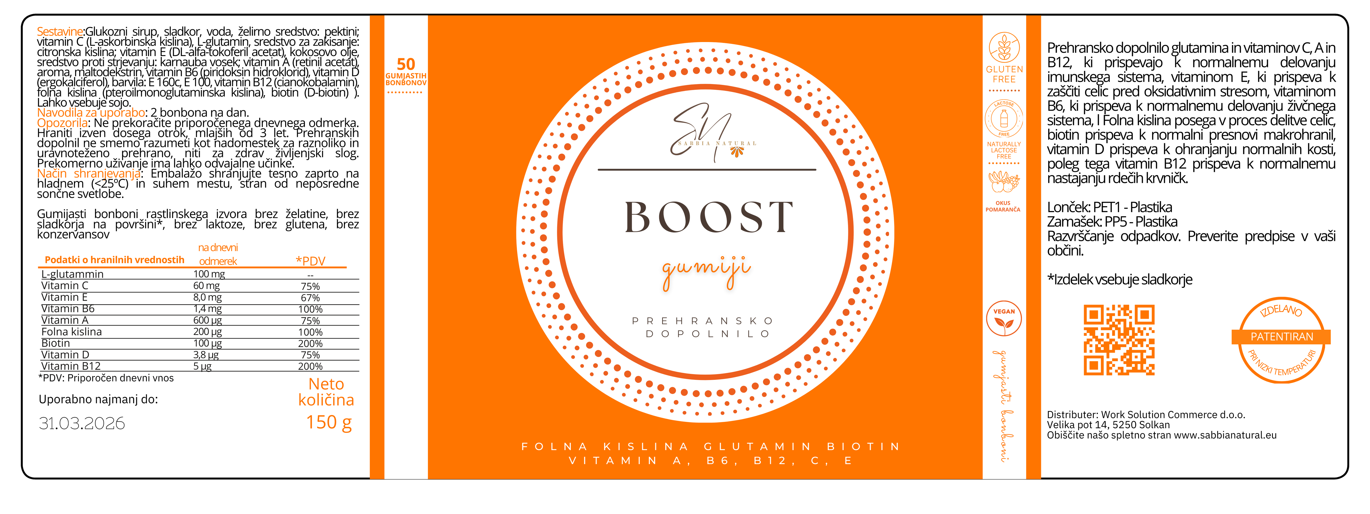 Sabbia Natural - Boost, 150g