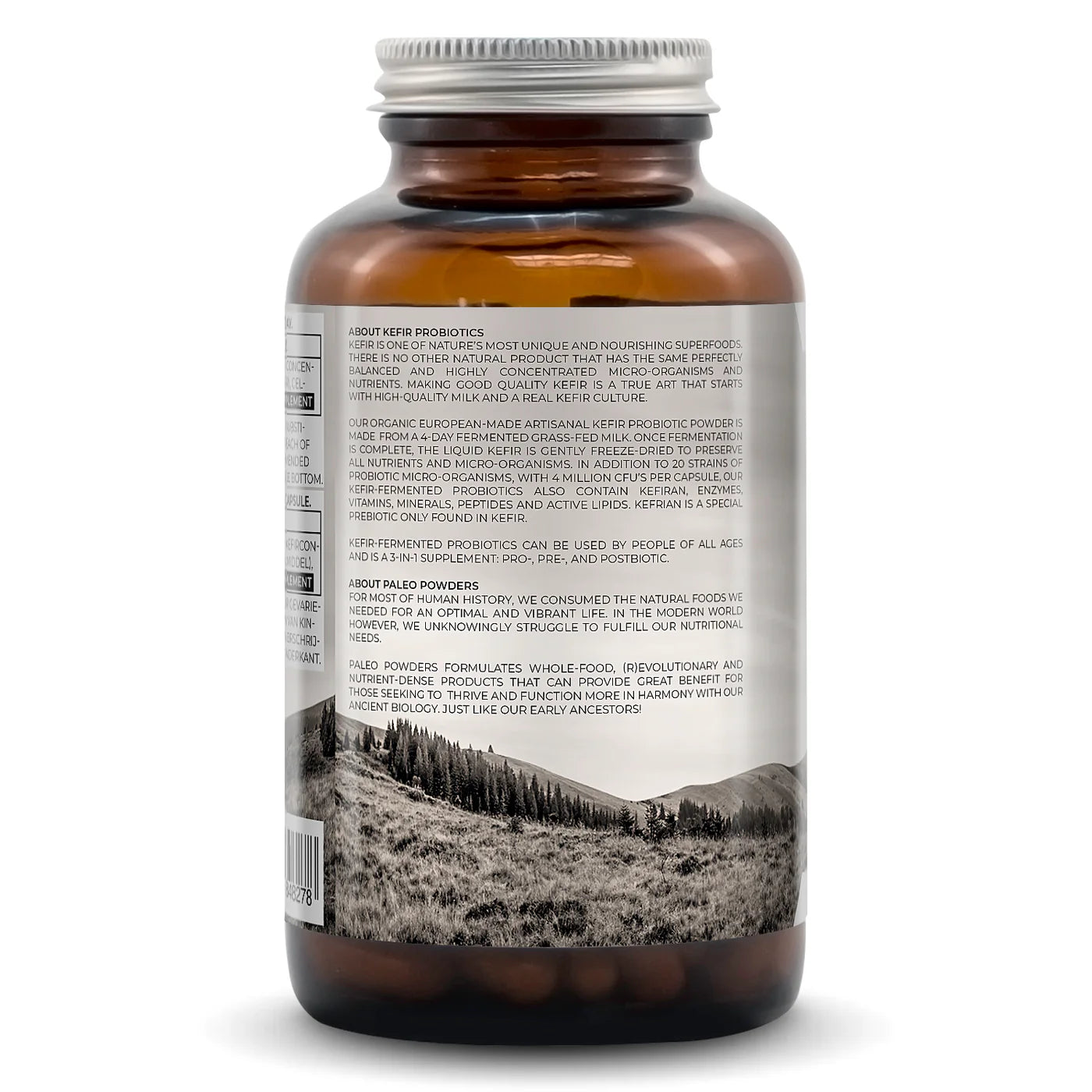 PALEO POWDERS - Probiotiki (Kefir Fermented), 120 Kapsul