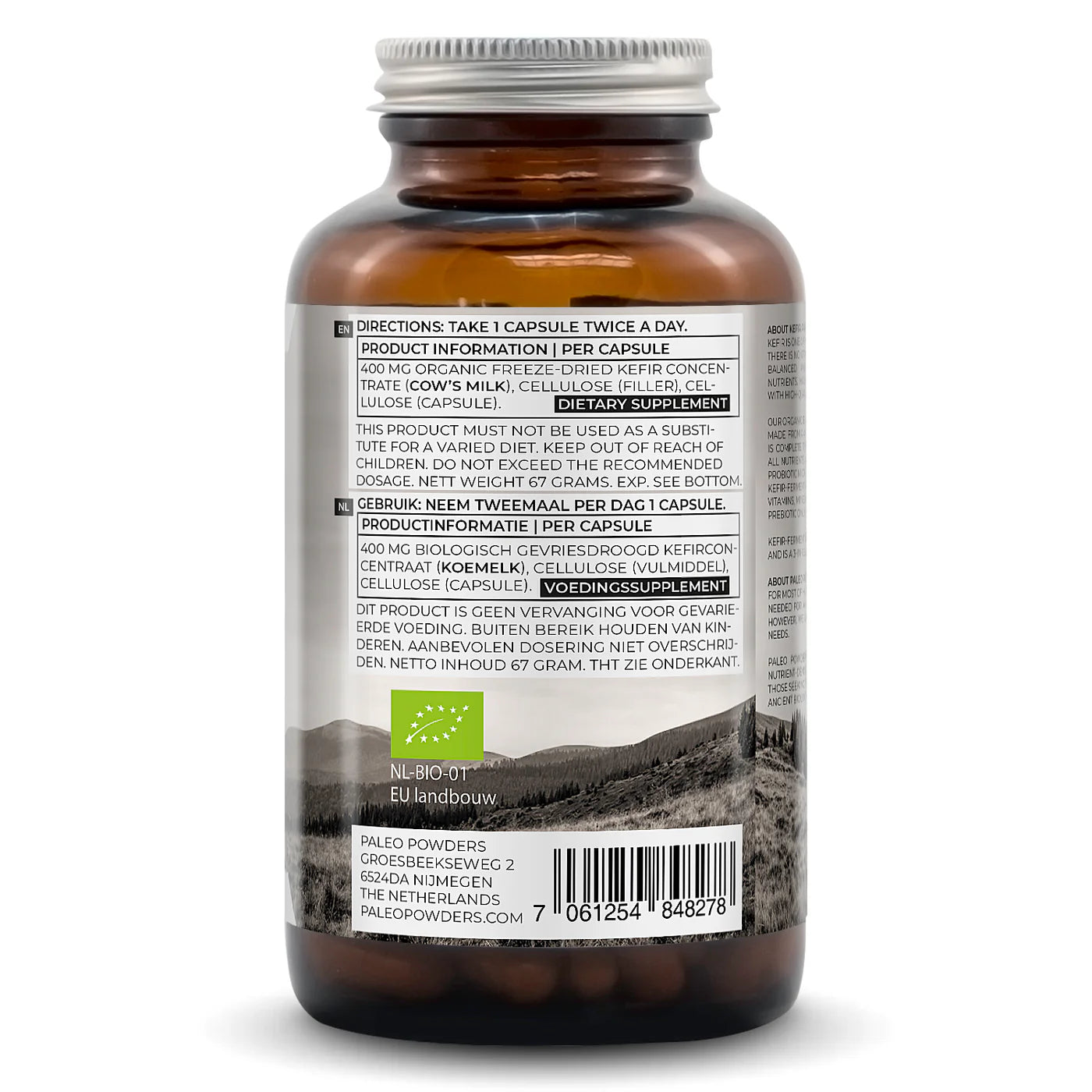 PALEO POWDERS - Probiotiki (Kefir Fermented), 120 Kapsul