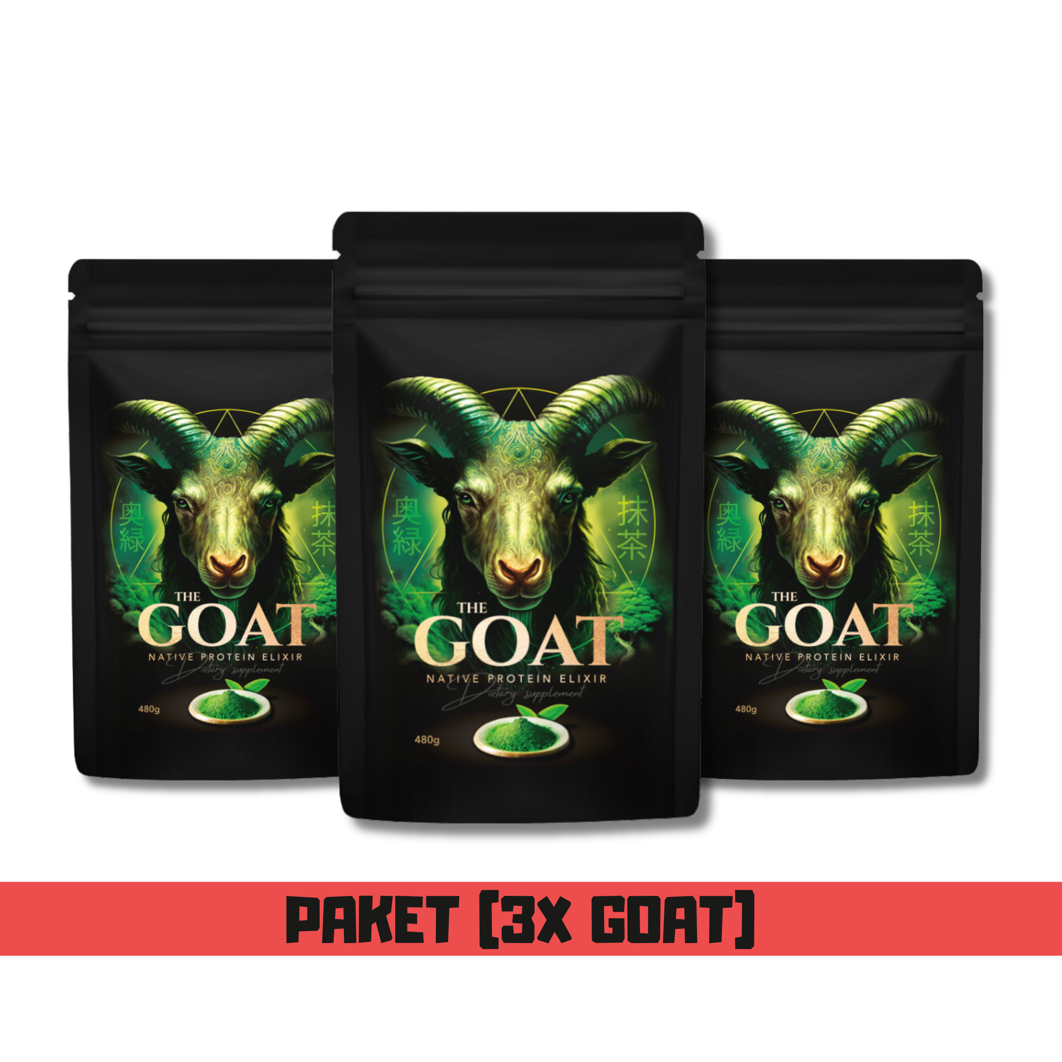 3x GOAT - Naravne Kozje Beljakovine, 480g