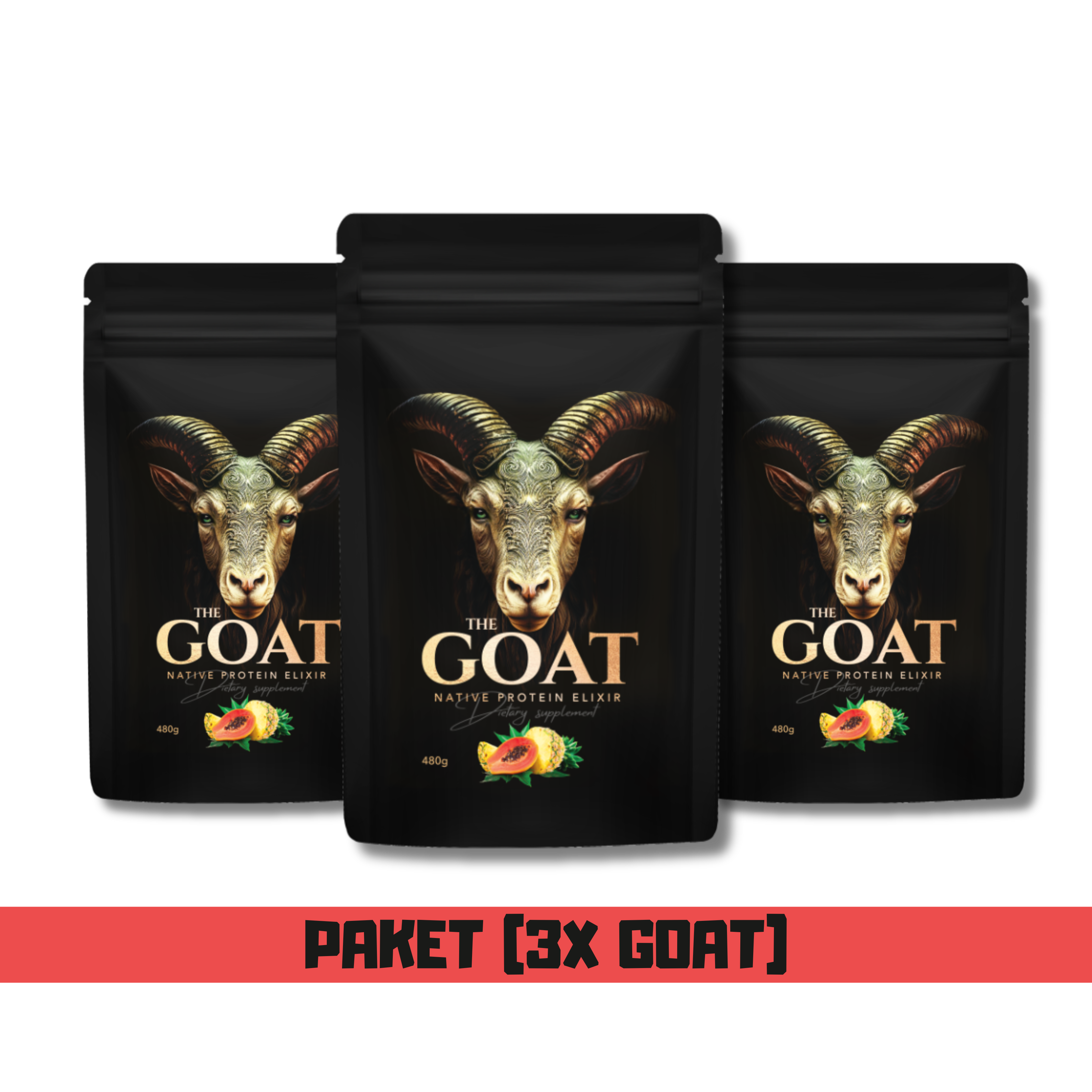 3x GOAT - Naravne Kozje Beljakovine, 480g