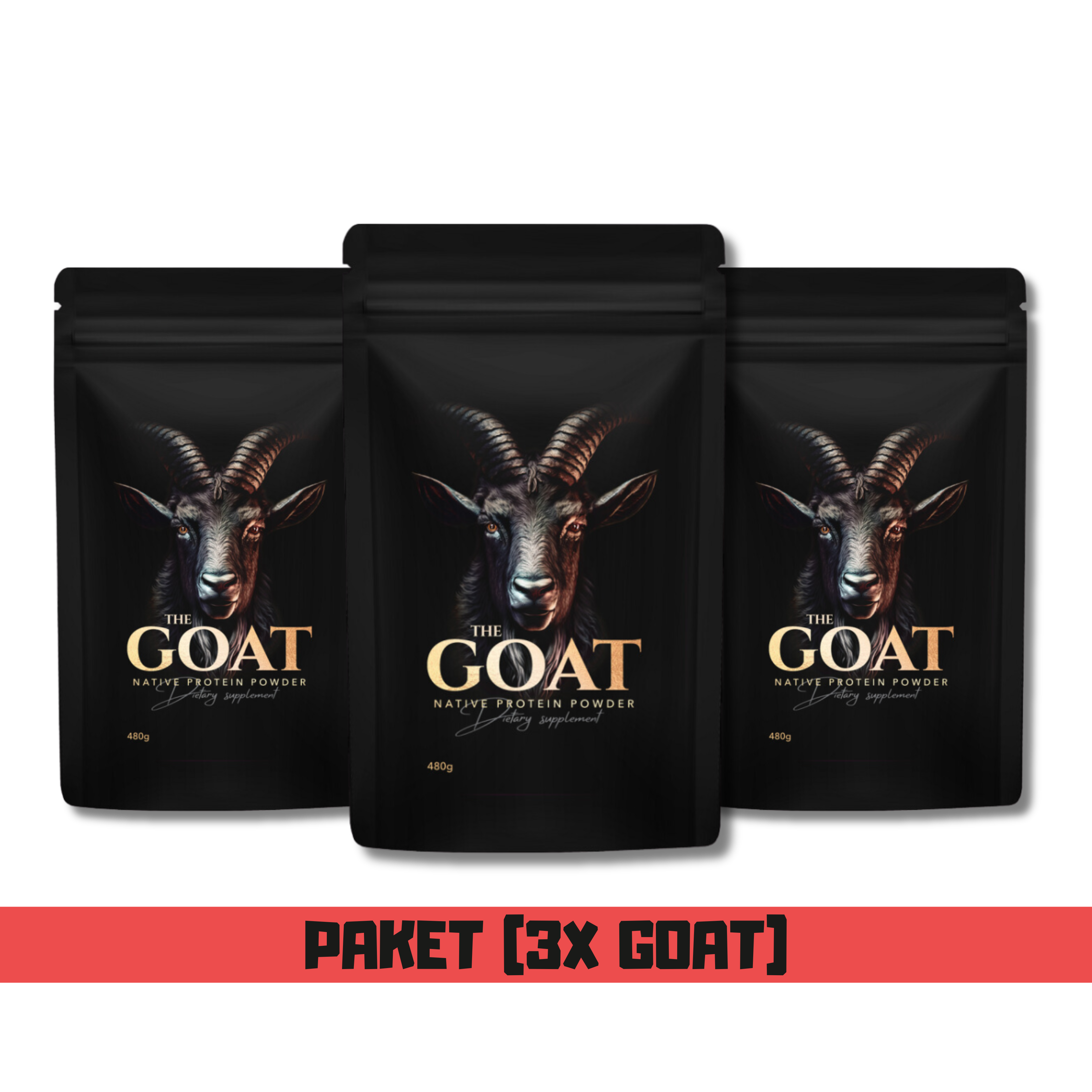 3x GOAT - Naravne Kozje Beljakovine, 480g