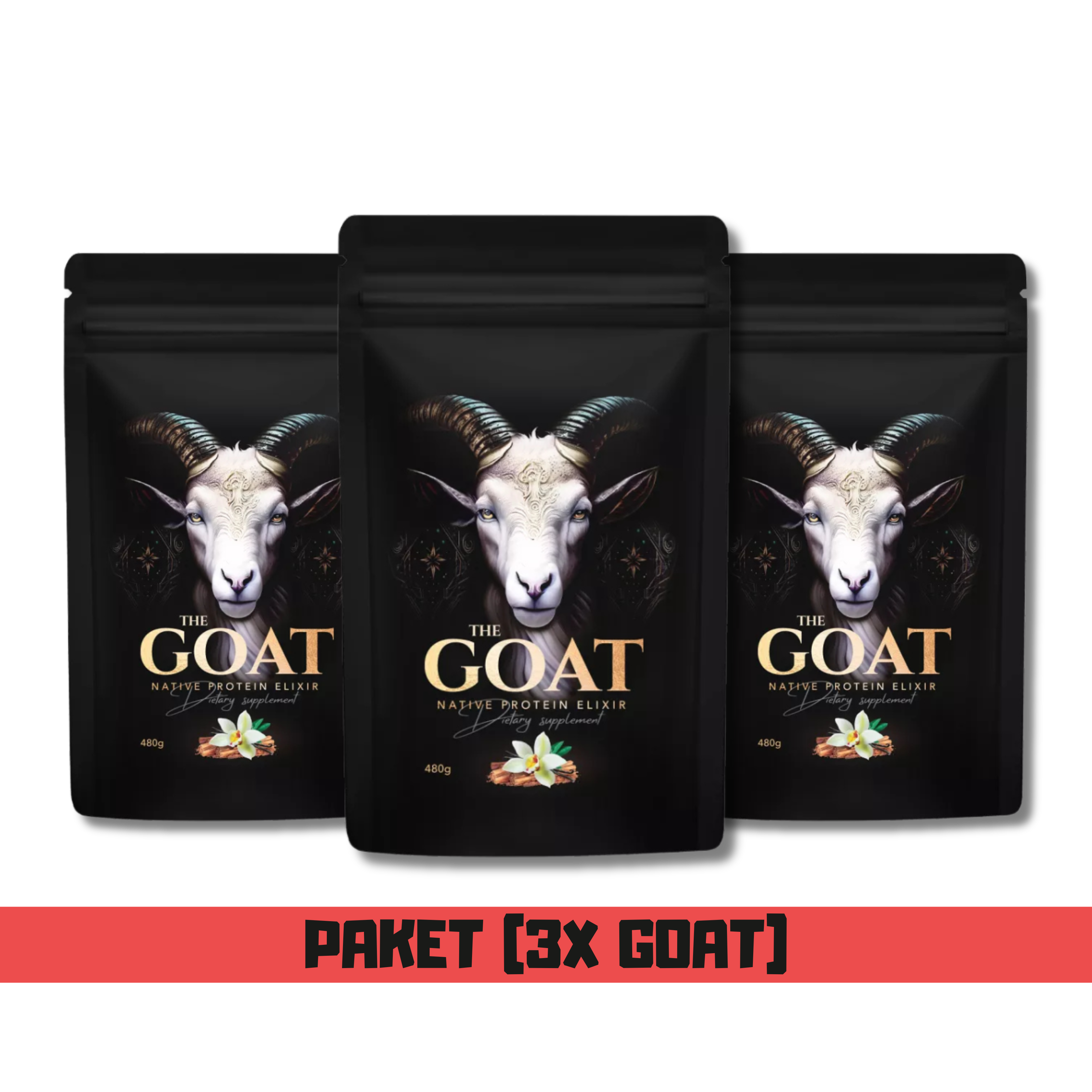 3x GOAT - Naravne Kozje Beljakovine, 480g