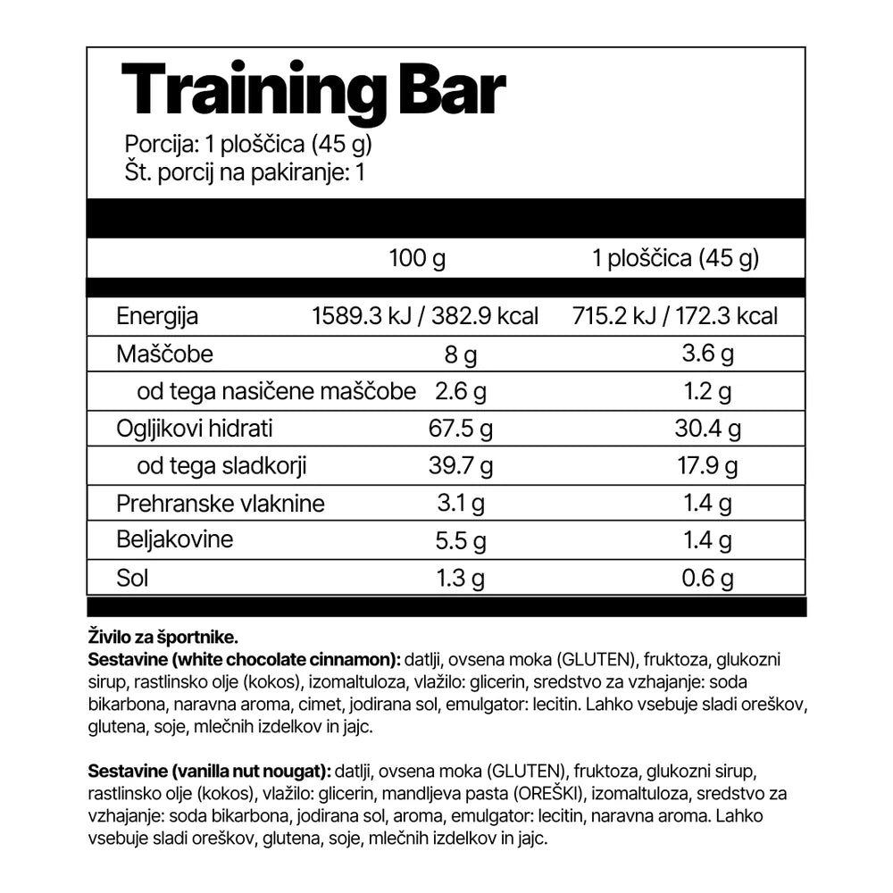 NDURANZ Training Bar, 12x45g
